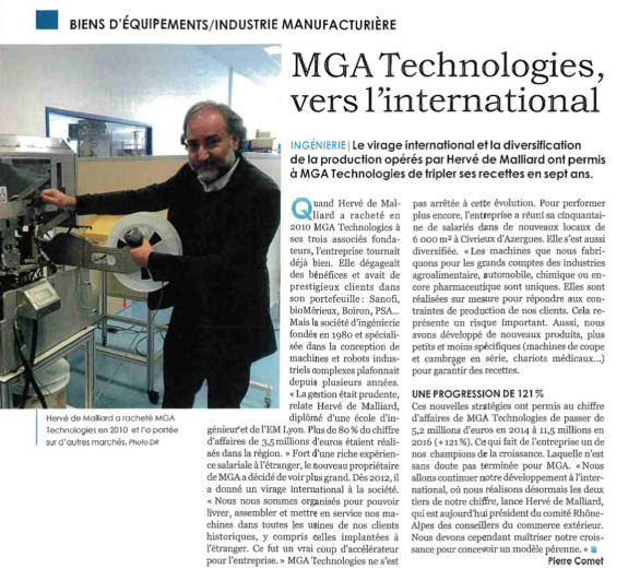 MGA Technologies poursuit son développement en mettant le cap sur l’international
