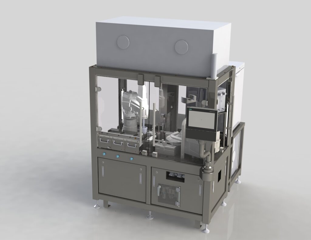 Machine de répartition pour tubes de diagnostics - Rendu 3D