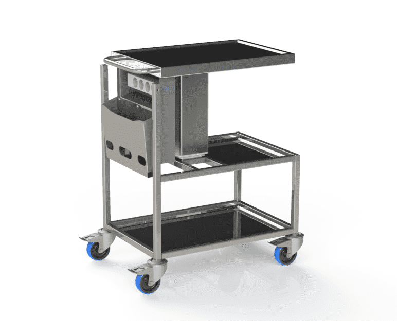 Chariot Inox ergonomique